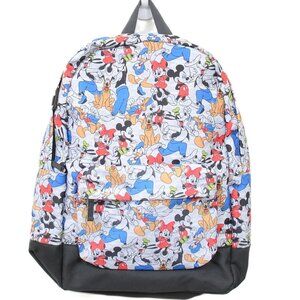 Disney Mickey Mouse & Friends All Over Graphic Cartoon Backpack Daypack School